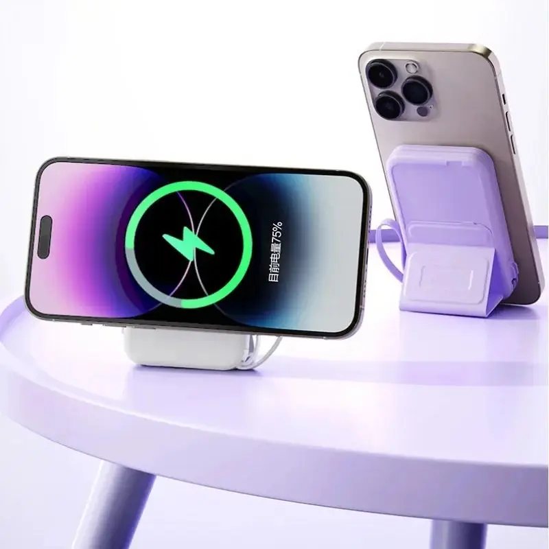 50000mAh Wireless Magnetic Power Bank Super Fast Charging Large Capacity Portable Battery Charger For iPhone Huawei Samsung New 3