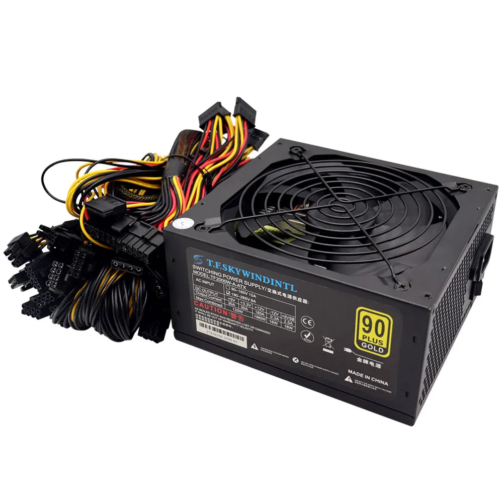 PCIe 6pin×10のマイニング向け2,000W電源、Spire「SP-ATX-2000W-BTC」 - エルミタージュ