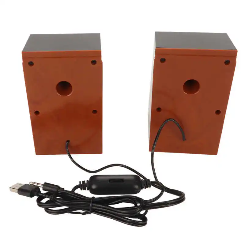 PC Speakers HiFi Deep Bass Adjustable Volume Plug and Play Desktop Speakers for TVs Computers Laptops Phones