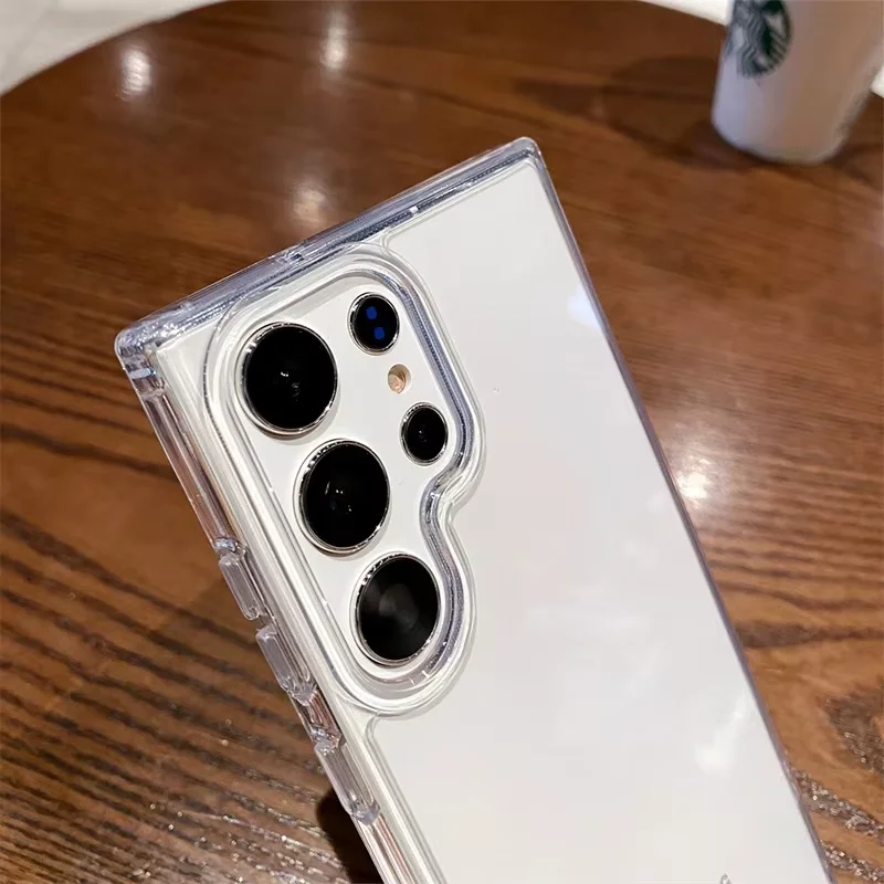 Transparent AirBag Bumper Case - Acrylic Shockproof Protector Cover