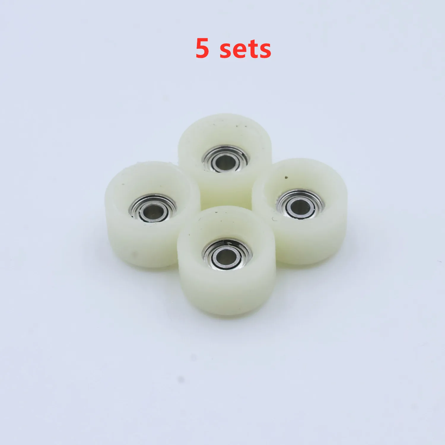 Ruote Per Tastiera Personalizzata In Uretano 65D - Pro Mini Shape (5.5x4.2mm) Con Cuscinetti ABEC7, Beige - 2