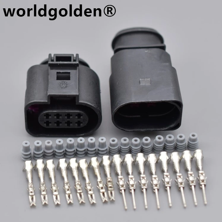 

Worldgolden 8 Pin 1J0 973 714 1.5mm Auto Connector Car Radar Gearbox Wiring Harness Socket 1J0973714 For VW Audi