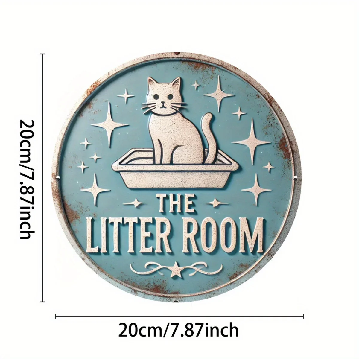 Handcrafted Cat Metal Sign 2