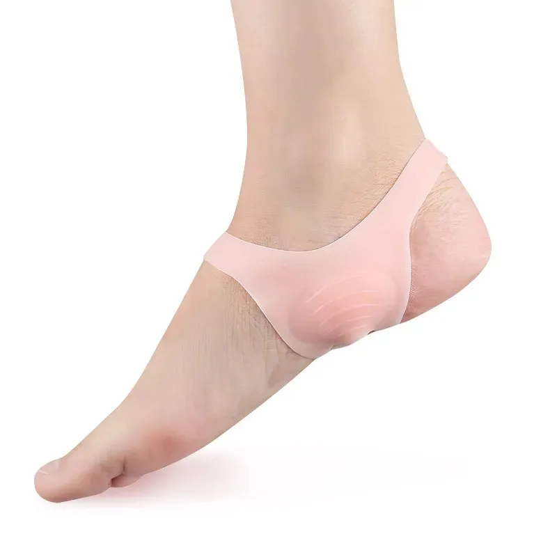 2pcs O 형 발 교정기 깔창 패드 남성과 여성을위한 미끄럼 방지 신발 실리콘 정형외과 깔창 아치 통증 완화 새로운