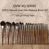 OVW Hot Sale Natural Goat Hair Makeup Brush Set  Goat Hair Eyeshadow Foundation Blush Brush for Professional And Personal Use