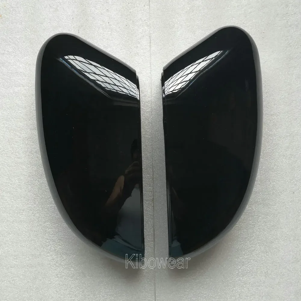 Side Wing Mirror Cap Covers for Ford Focus II III MK3 MK2 2009 2010 2011 2012 2013 2014 2015 2016 2017 (Glossy Black) Replace_voghion.com