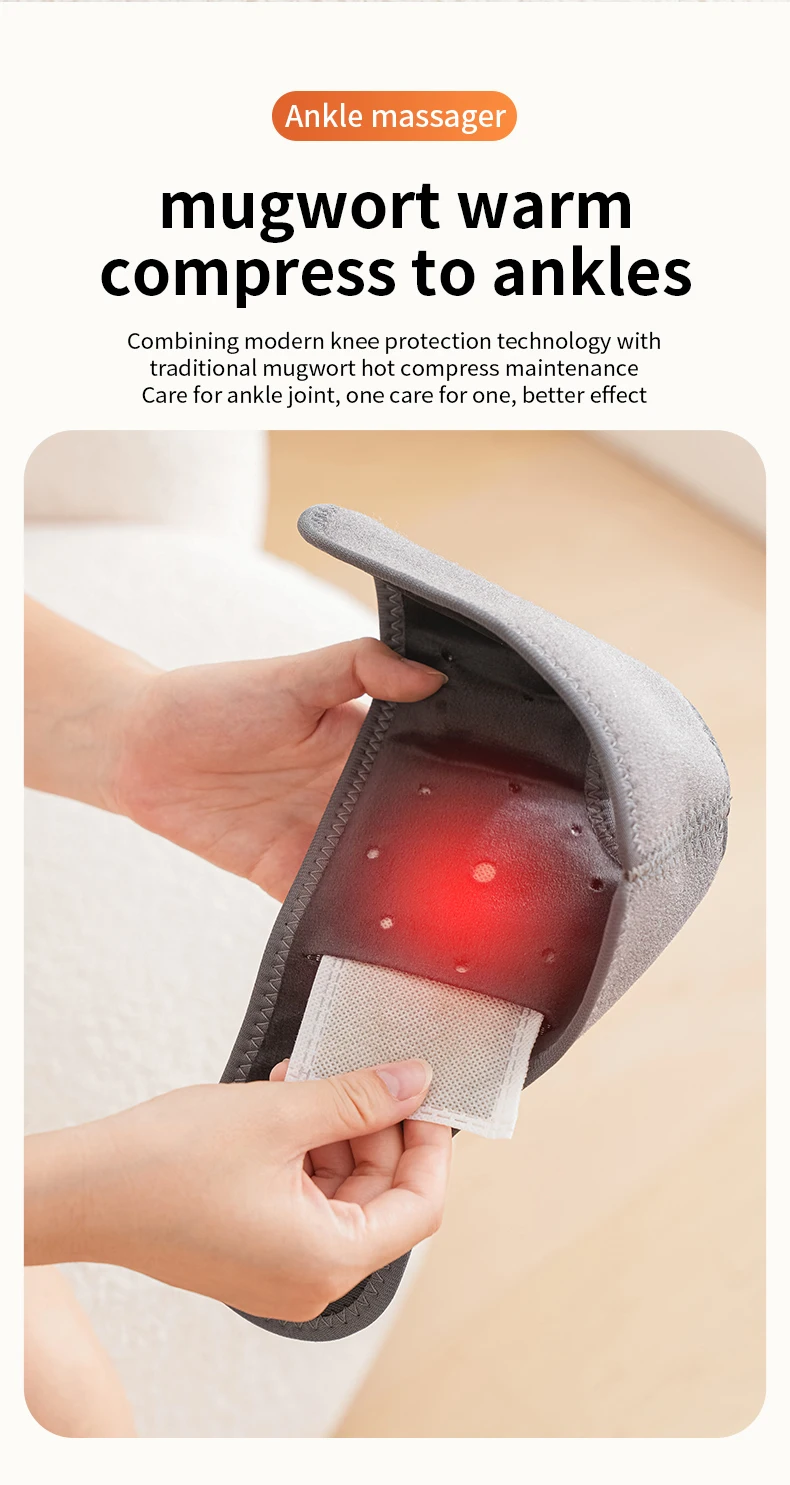 Electric Foot And Knee Massager With Vibration And Heat Therapy_voghion.com