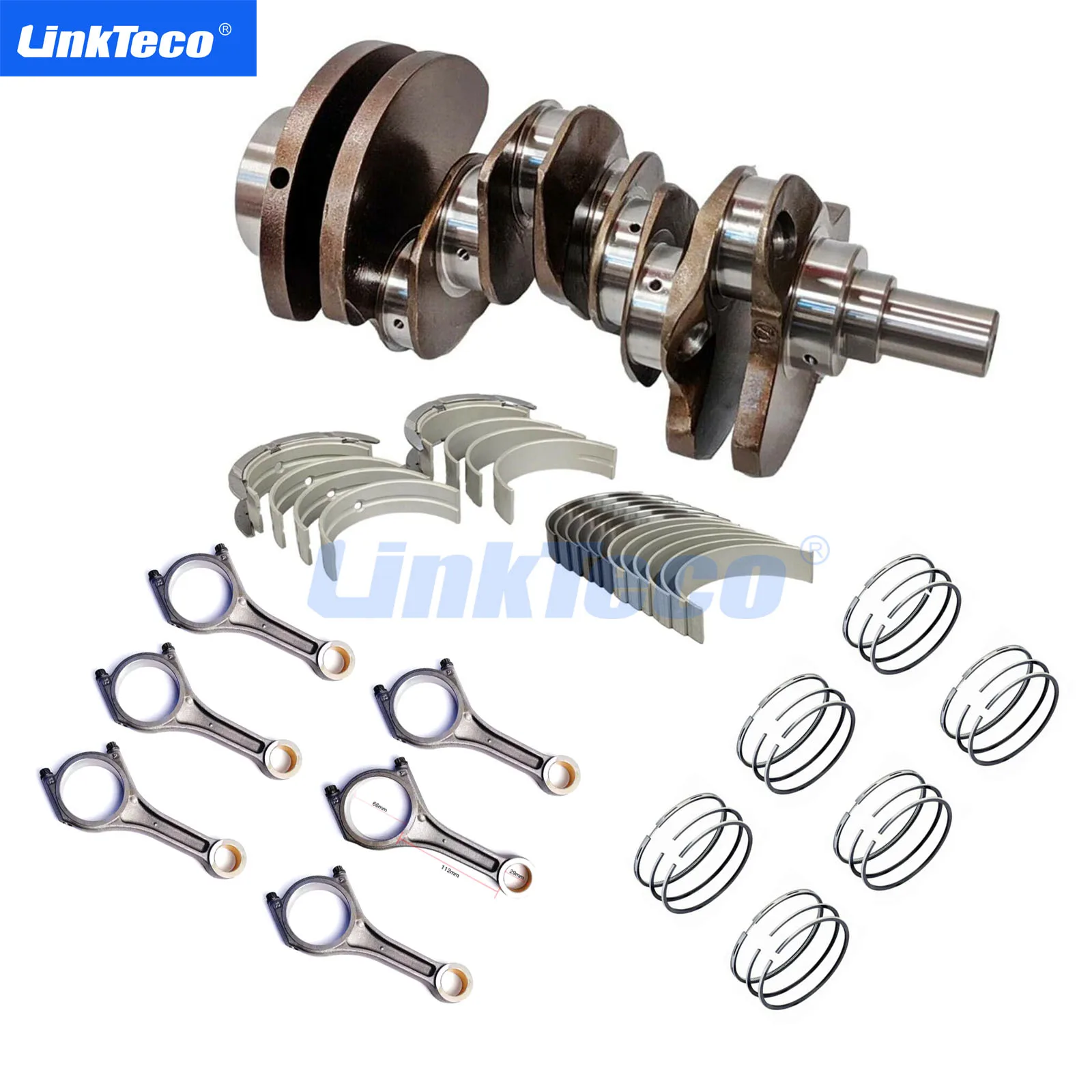 Kit Albero Motore Cuscinetti Biella Principale Per Land Rover Discovery Range Rover Sport 2.7L Motore 276Dt
