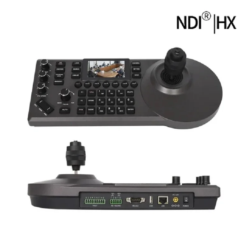 POE NDI 제어 직렬 IP 조이스틱 컨트롤러, PTZ 카메라 라이브 스트리밍 방송 제어, 교회 라이브 이벤트