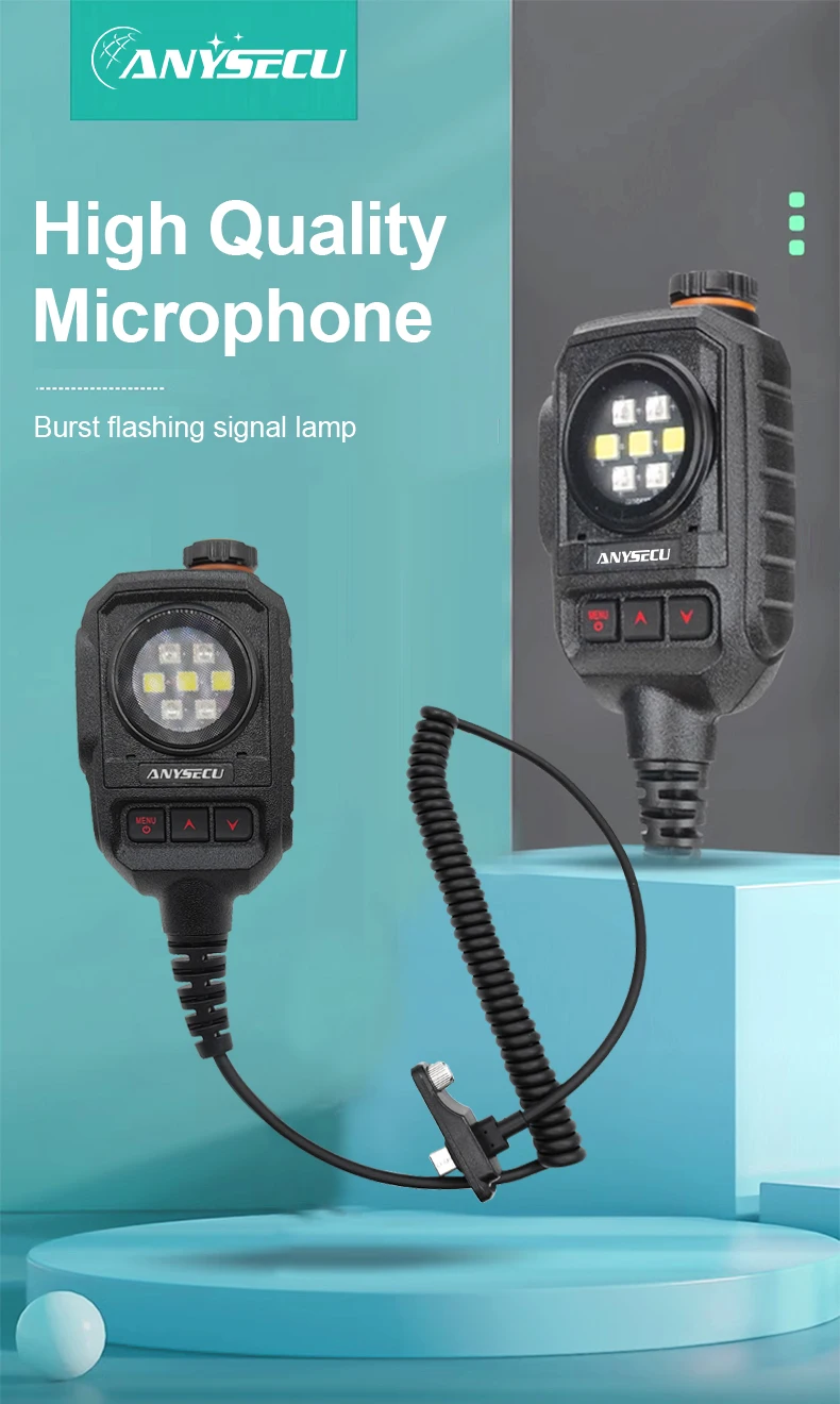 Shoulder Microphone Type-C Connector with Strobe Light for SenHaix GT-12 W8Pro