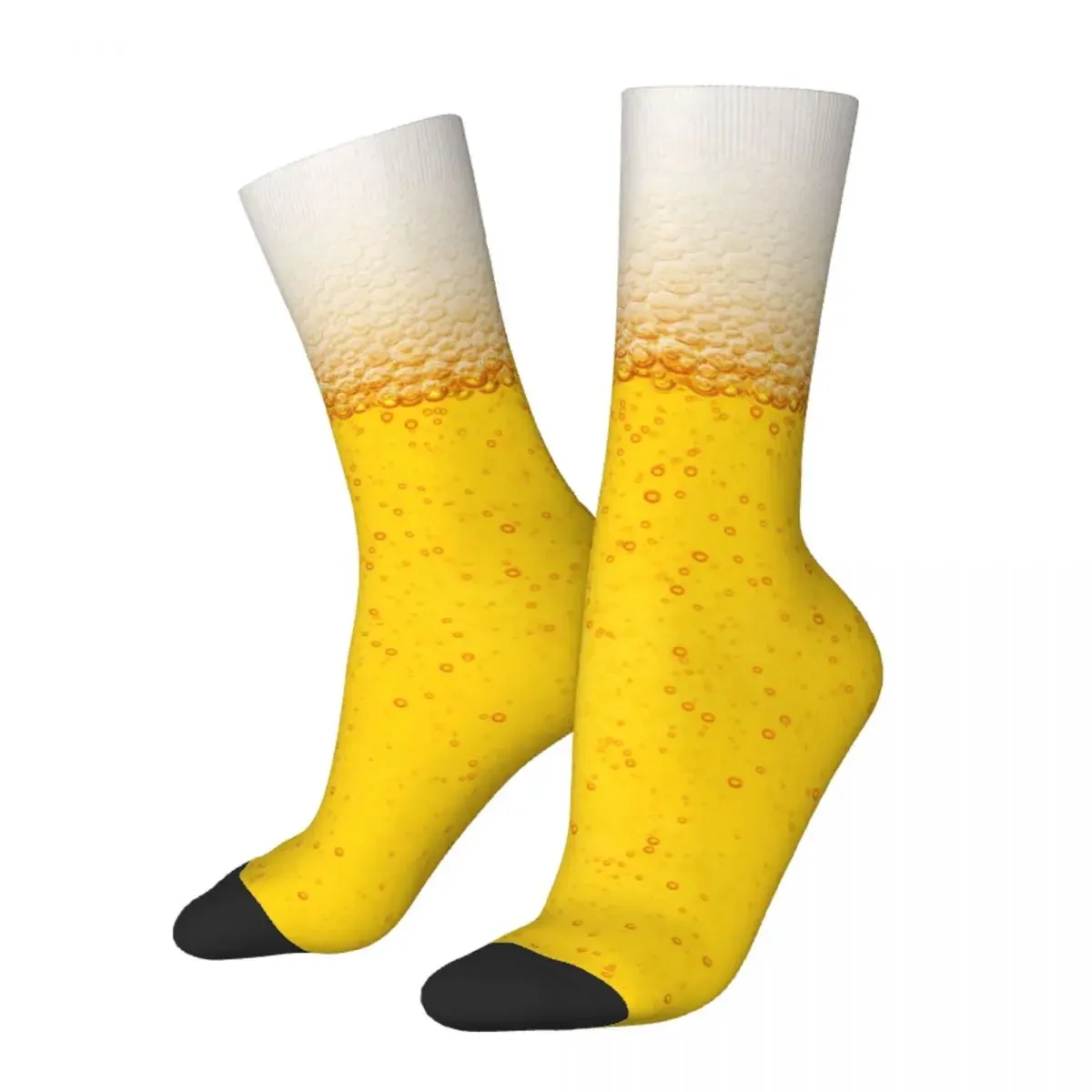 

Autumn Winter Colorful Women Men Beer With Bubble Socks Sweat Absorbing Skateboard Socks