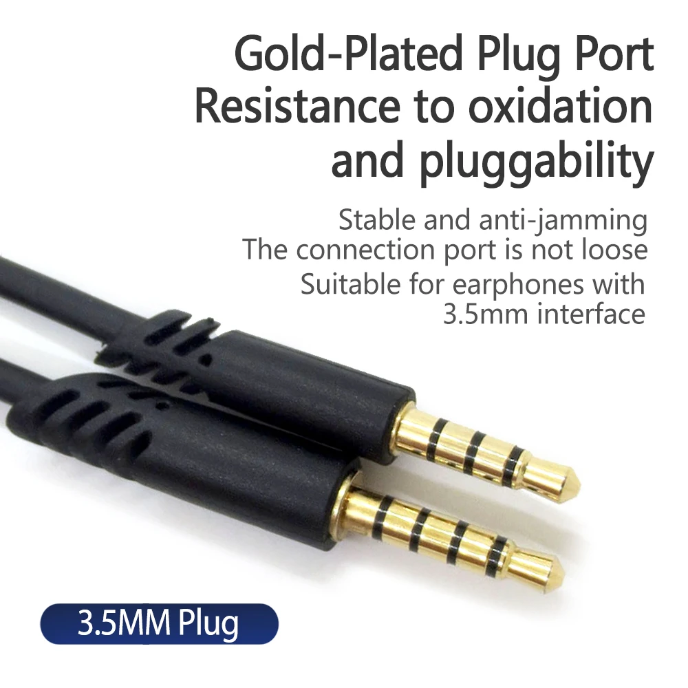 Logitech Astro A10 A30 A40 A40TR Audio Cable rubber 3.5MM with Mute Volume Control