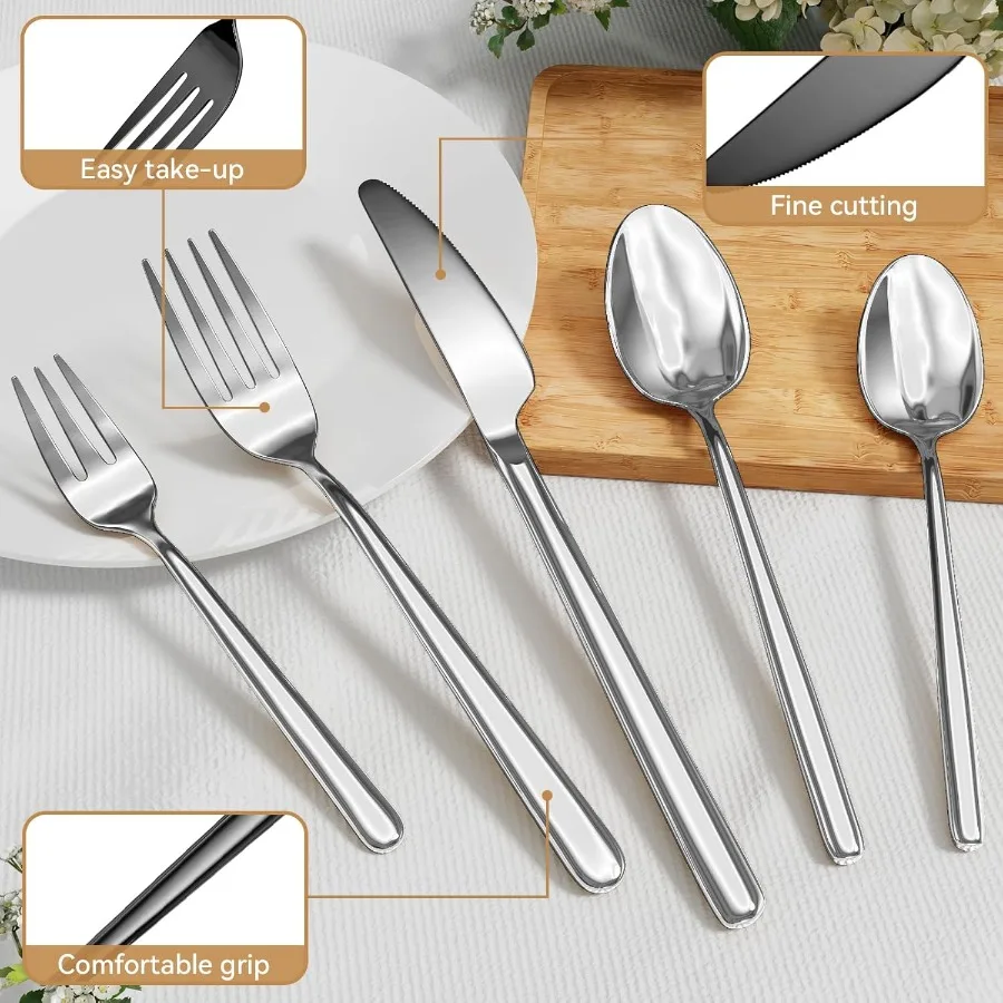 20-Piece Oval Flatware Set 2