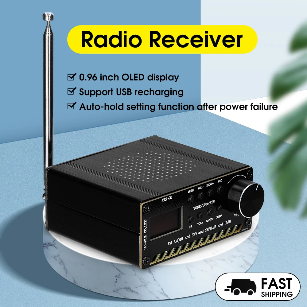 ATS 20 SI4735 0.96 Inch Full wave Band Radio Receiver FM AM (MW & SW