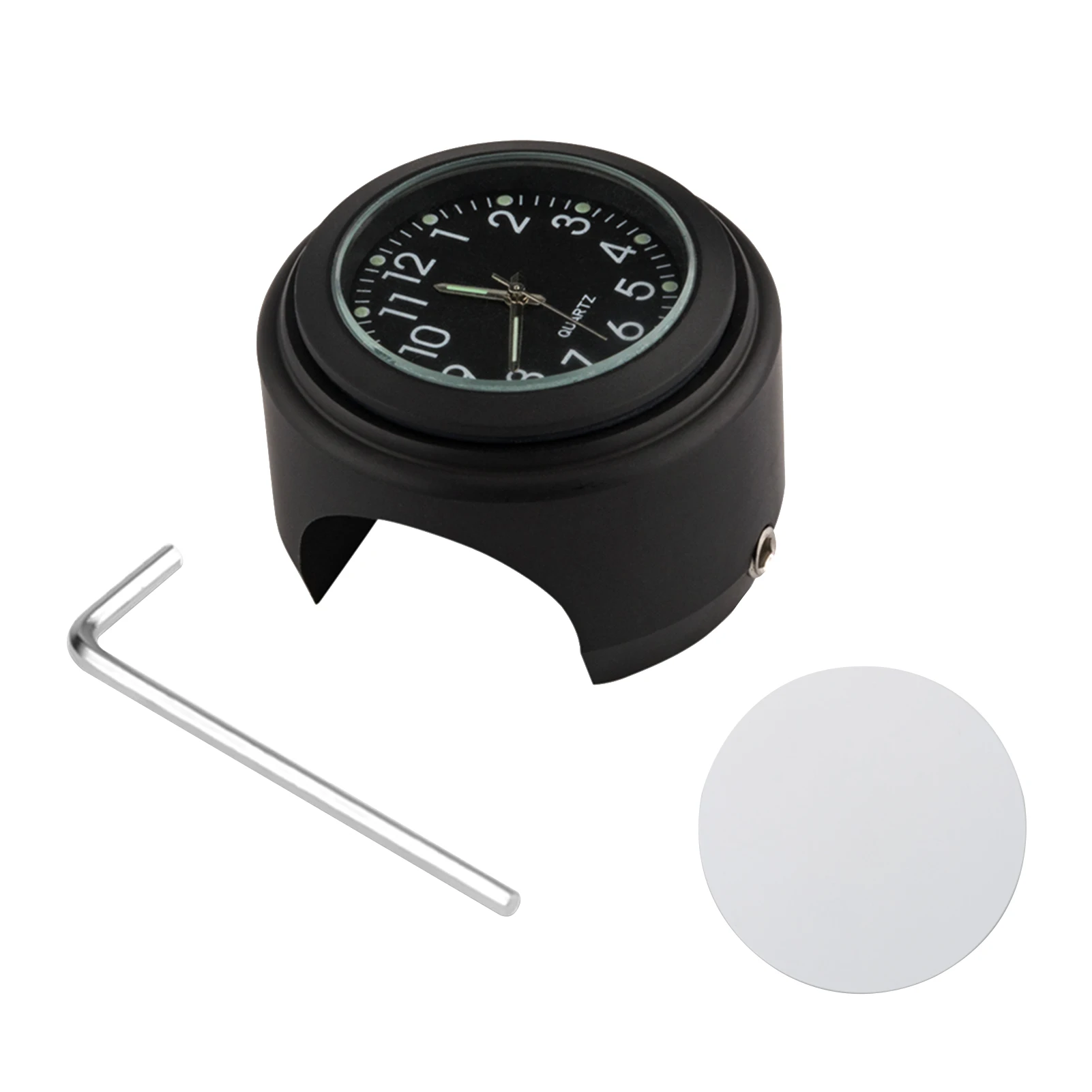 Roofei 7/8 '' moto montre horloges horloge pour moto vélo guidon montre  étanche (sans batterie) 