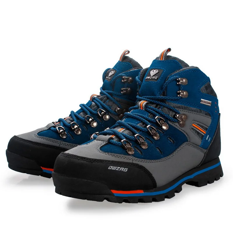 

MEN`S Genuine leather breathable waterproof anti-slip hiking trekking boots MEN`S country-cross camping travel hunting boots