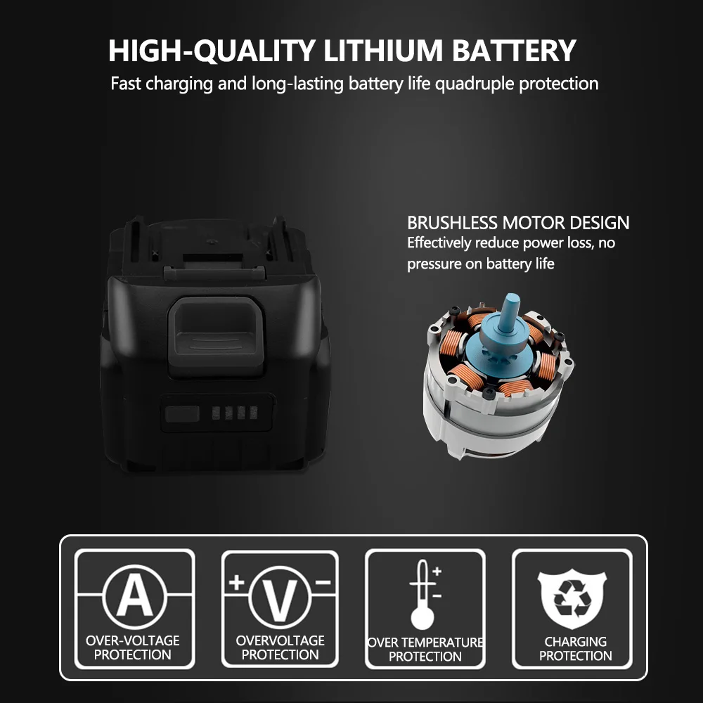 SPTA 4.0Ah Rechargeable Lithium Battery For Cordless Car Polisher Angle Grinder Power Tool LD502 LD503 LD504