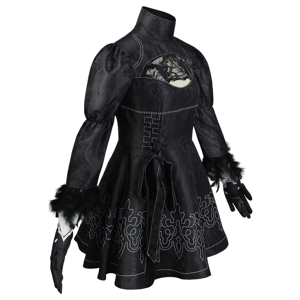 Nier Automata Cosplay Costume Yorha 2B sexy Outfit Game Figures Suit Women Role Play Costumes Girls Halloween Party Fancy Dress