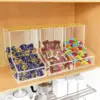 Capsule Storage Box Acrylic Storage Box With Bamboo Lid Transparent Laundry Pods Container Laundry Room Storage Organizer 6