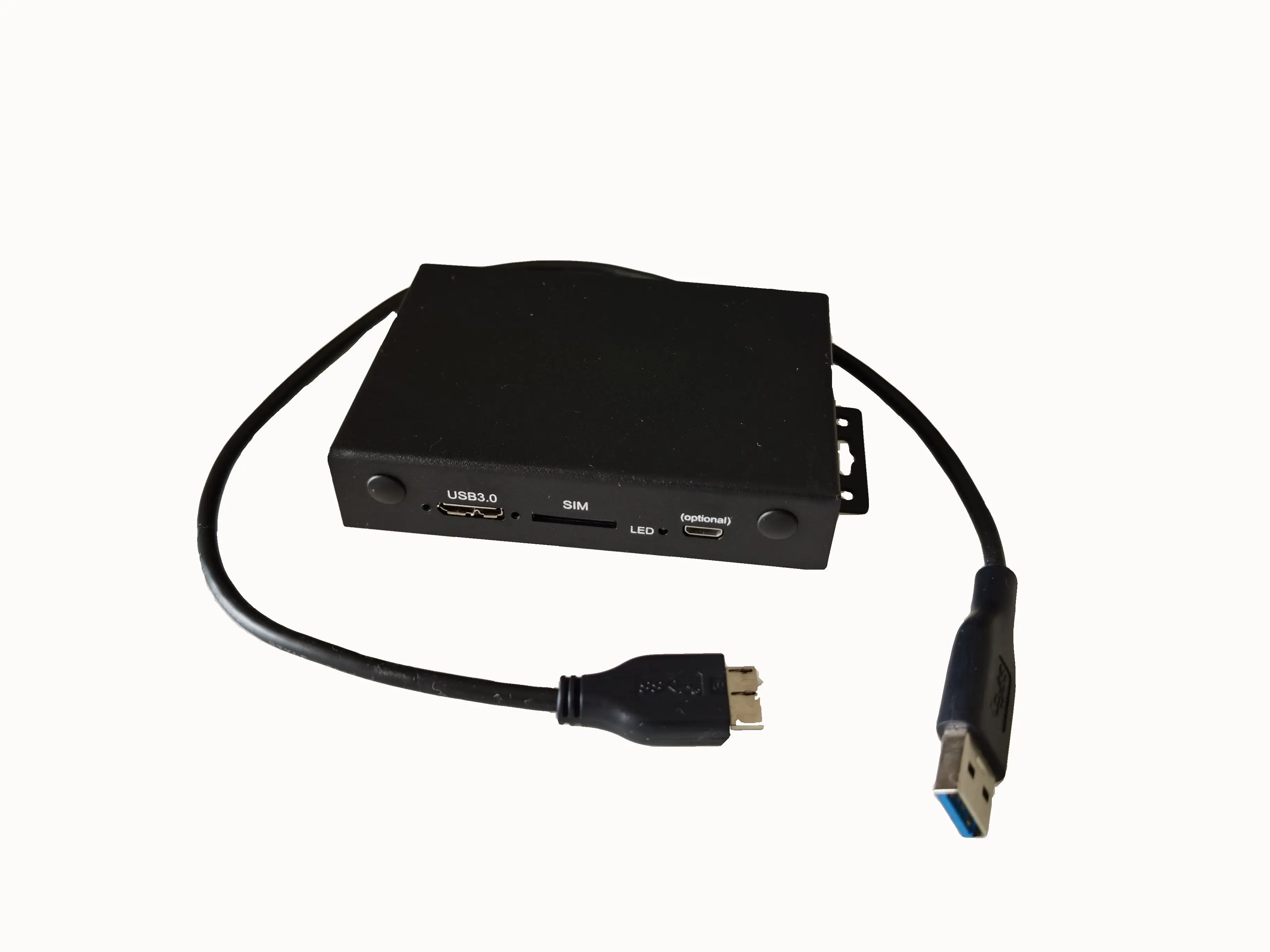 Dual-Q M.2 (NGFF) Key B to USB3.0 adapter Antenna Adapter Usb3 Dev Kit MH2U V7 Enclosure Sim Slot fit for 5GNR M.2 Quectel RM500Q Sierra EM9191 Fiboco
