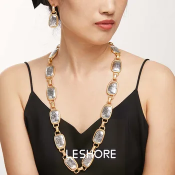 New Model Gold and Silver Two - Tone Floral - Engraved Jewelry Set, Boho - Vintage Daily Jewelry