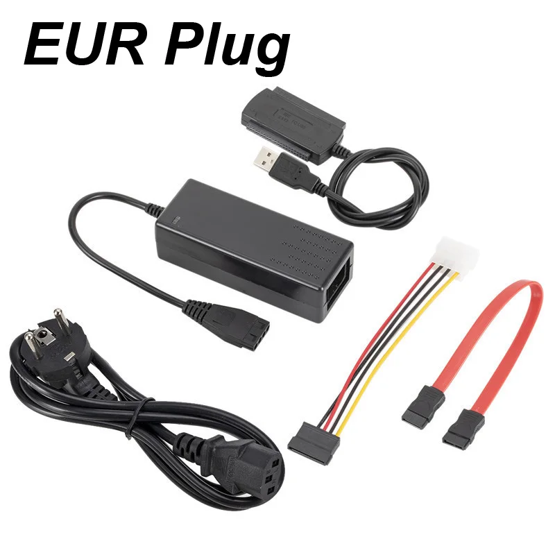 USB 2.0 Hard Drive Adapter with Power Cable