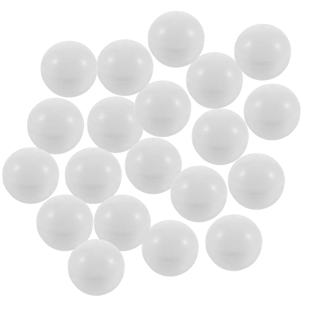 

30Pcs Round Vending Machine Capsules 4Cm Small Lottery Balls Bingo Raffle Drawing Balls Hollow Plastic Openable Balls White