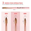 3pcs Kolinsky Acrylic Nail Brush Good Quality Nail Art Mink Brush Wood Handle Gel Builder Manicure Brush Drawing Tools 3