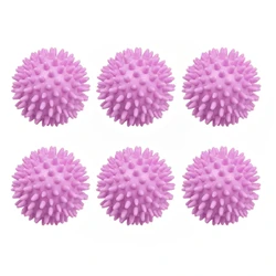 Laundry Ball Anti - Entanglement Reusable Softener for Machine Drying and Cleaning (Purple - 6Pcs)