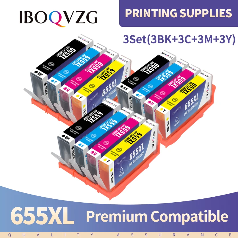 

Replace For HP 655 XL For HP655 655XL Ink Cartridge Compatible For HP Deskjet 3525 5525 4615 4625 4525 6520 6525 6625 Printers