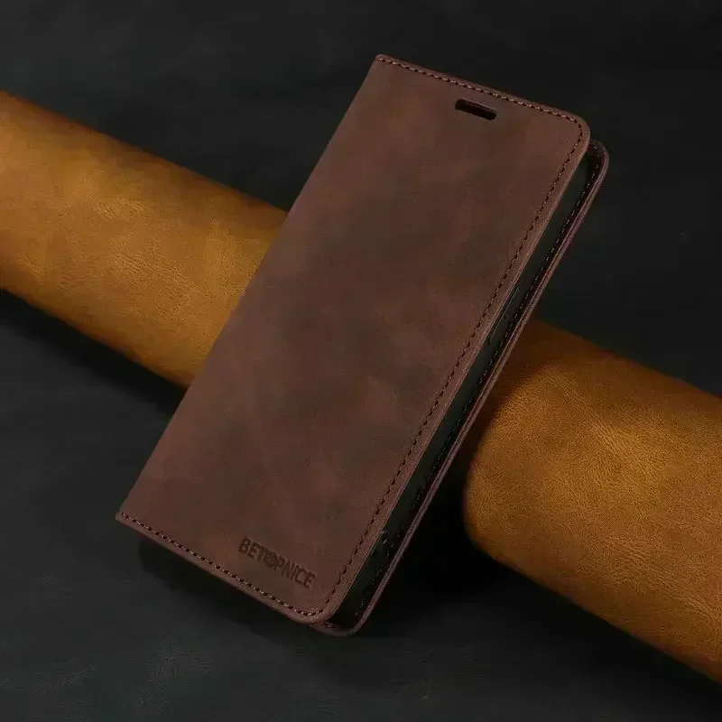 Elegant RFID Card Leather Book Wallet Case 5G
