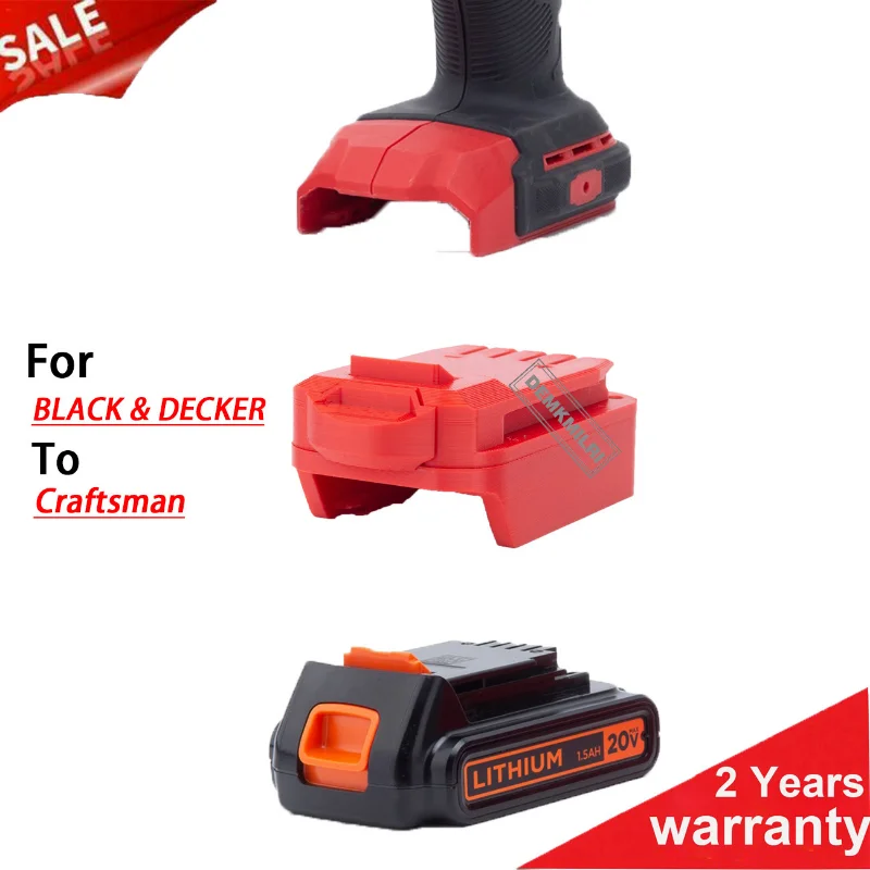 Adapter For Black&Decker 20V Max Li-ion Battery to Craftsman 20V Li-ion Battery Electric Drill  Angle Grinder Accessories Tool 18v 6 0ah lithium battery rechargeable battery eu charger for chainsaw electric drill angle grinder wrench blower power tool