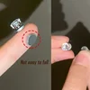 2pcs/pair Unisex Magnetic Ear Studs Six Claw Round Cubic Zirconia Clip Earrings Non Piercing Daily Wear Jewelry For Men Women 5