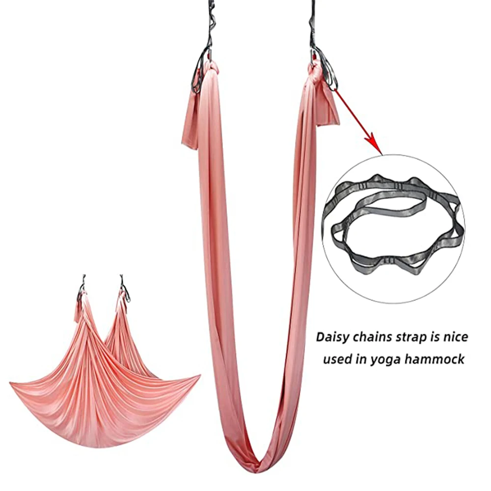 Daisy Chain Per Amaca E Arrampicata - 2 Cinghie Regolabili In Nylon, Portata 23 KN - Per Yoga Aereo E Attività Outdoor - Foto 12