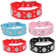 

Pet Collar, Puppy Leather Harness, Four Seasons Universal Rhinestone Luxury Dog Accessories, Suitable for Small and Medium Pugs