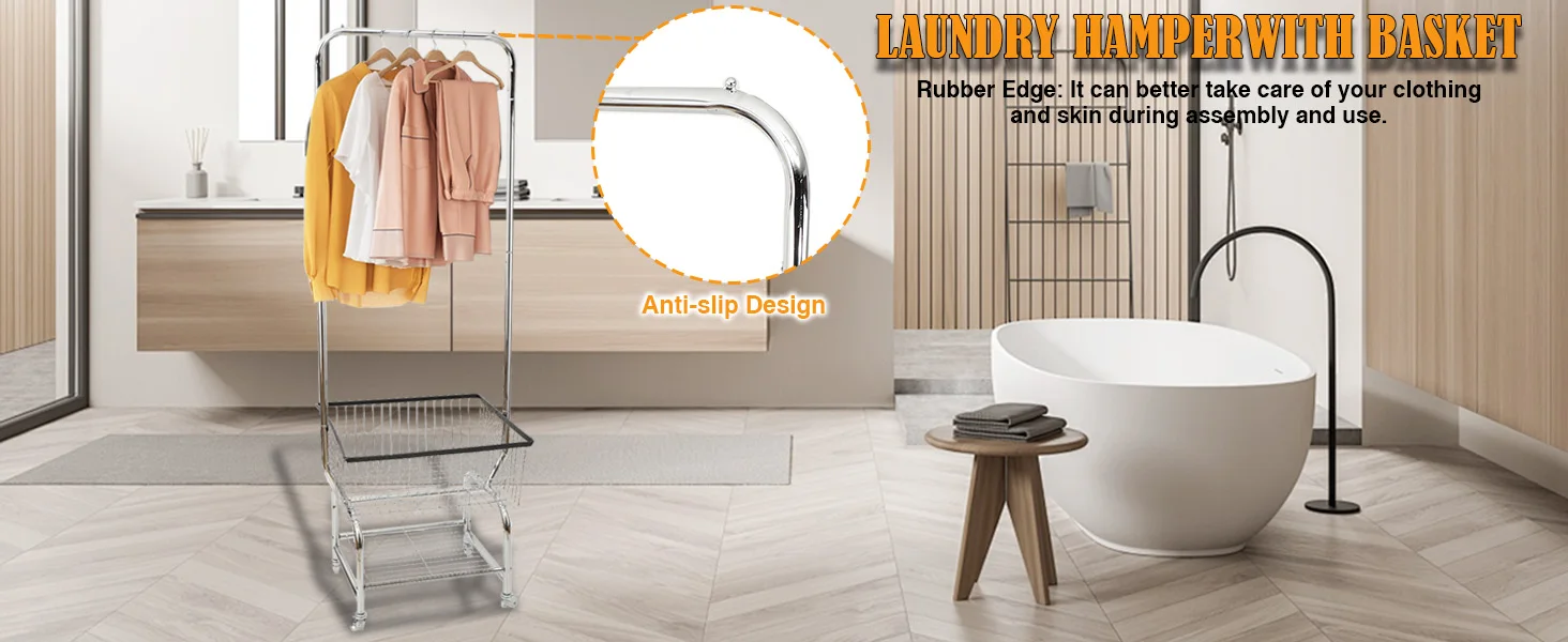 Rollbarer Kleiderständer, verstellbarer Garderobenhalter, Metall-Kleiderständer für Zuhause, Schrank, Schlafzimmer, Einzelhandelsgeschäft – Detail 1