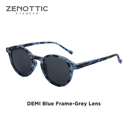 Retro Circular Polarized Sunglasses - Vintage Small Round UV400 Shades (ZENOTTIC)