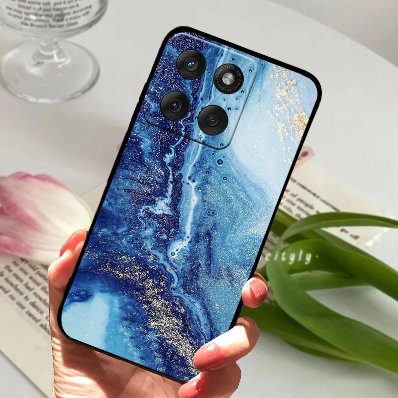 Sleek Black TPU Silicone Phone Case - Fashionable Edge Series Back Cover