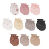 New Born Cotton 5Pieces Baby Girl Mittens 0-6M Cartoon Print Baby Boy Anti-Grabbing Gloves Infant Supplies Accessories Bebes 1