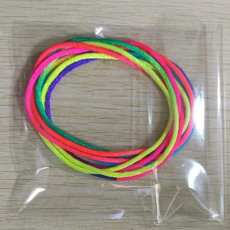 3PCS 어린이를위한 크리 에이 티브 레인보우 로프 손가락 스트링 게임 십대 소년 소녀 어린이 날 생일 파티 용품 선물