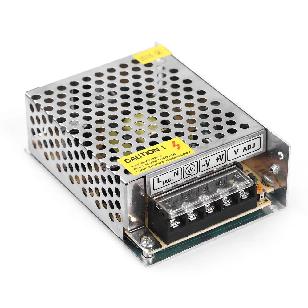 LED 스트립용 스위칭 전원 공급 장치 어댑터, 220 AC에서 24V DC까지, 60W, 24V, 2.5A, 50 개