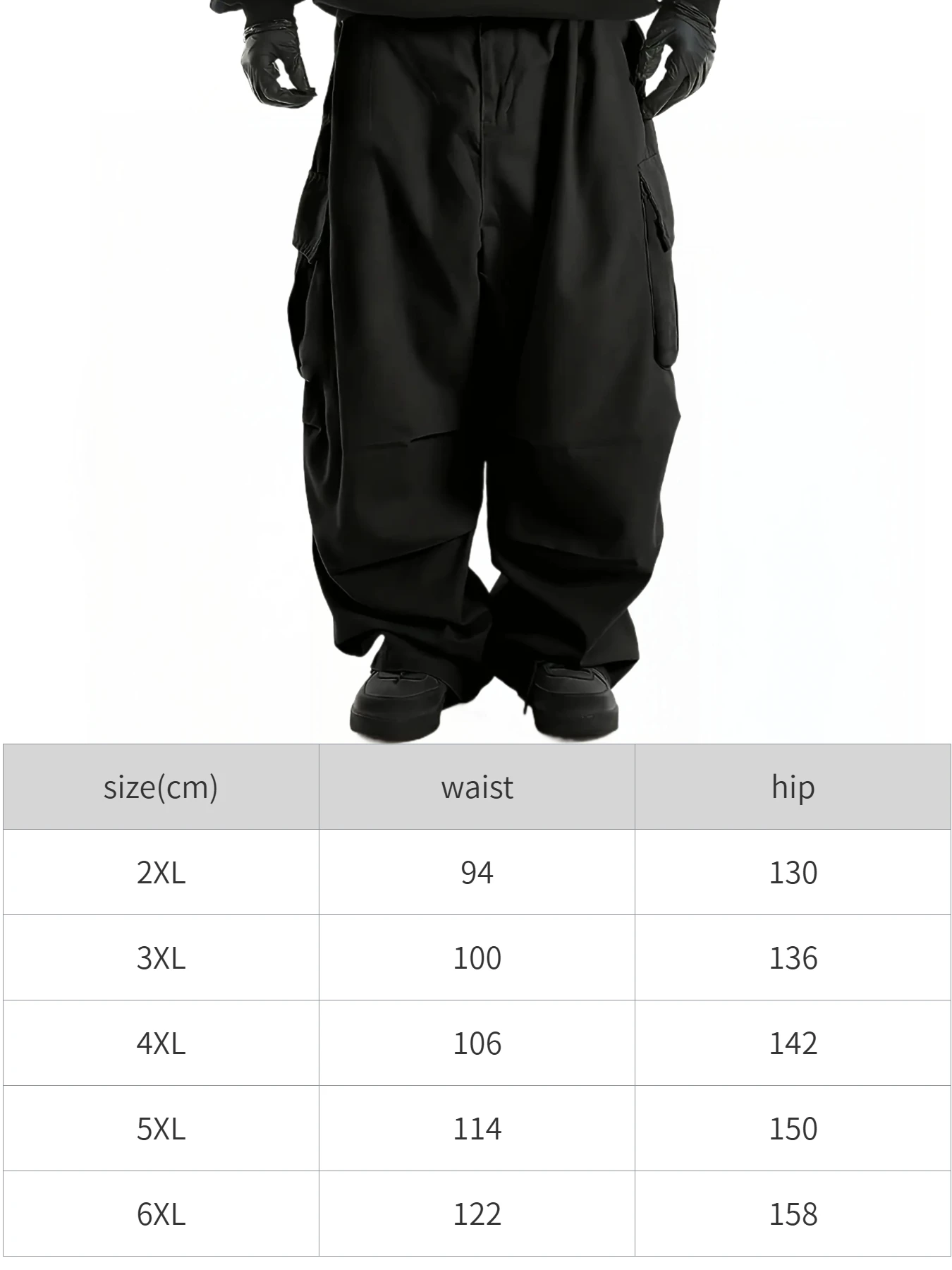 Large men's Multi Pocket Loose Work Pants Casual Pants Fashionable Dressing Design