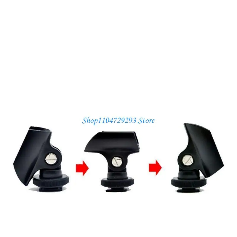 Y2GD 19.5mm 클립 직경 마이크 클립 핫 샷 마이크 스탠드 플라스틱 마이크 홀더 안전하게 마이크 마운트 액세서리