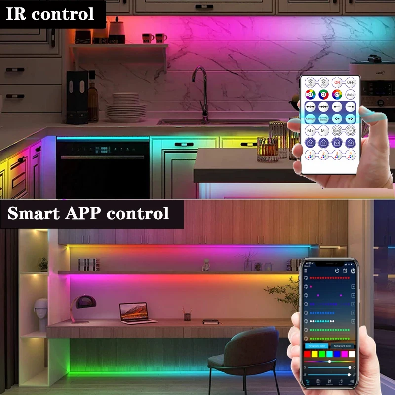 WS2812B Controller Bluetooth Music APP Control for Pixel LED Strip Light SK6812 WS2811 Tape Lights USB Remote Control
