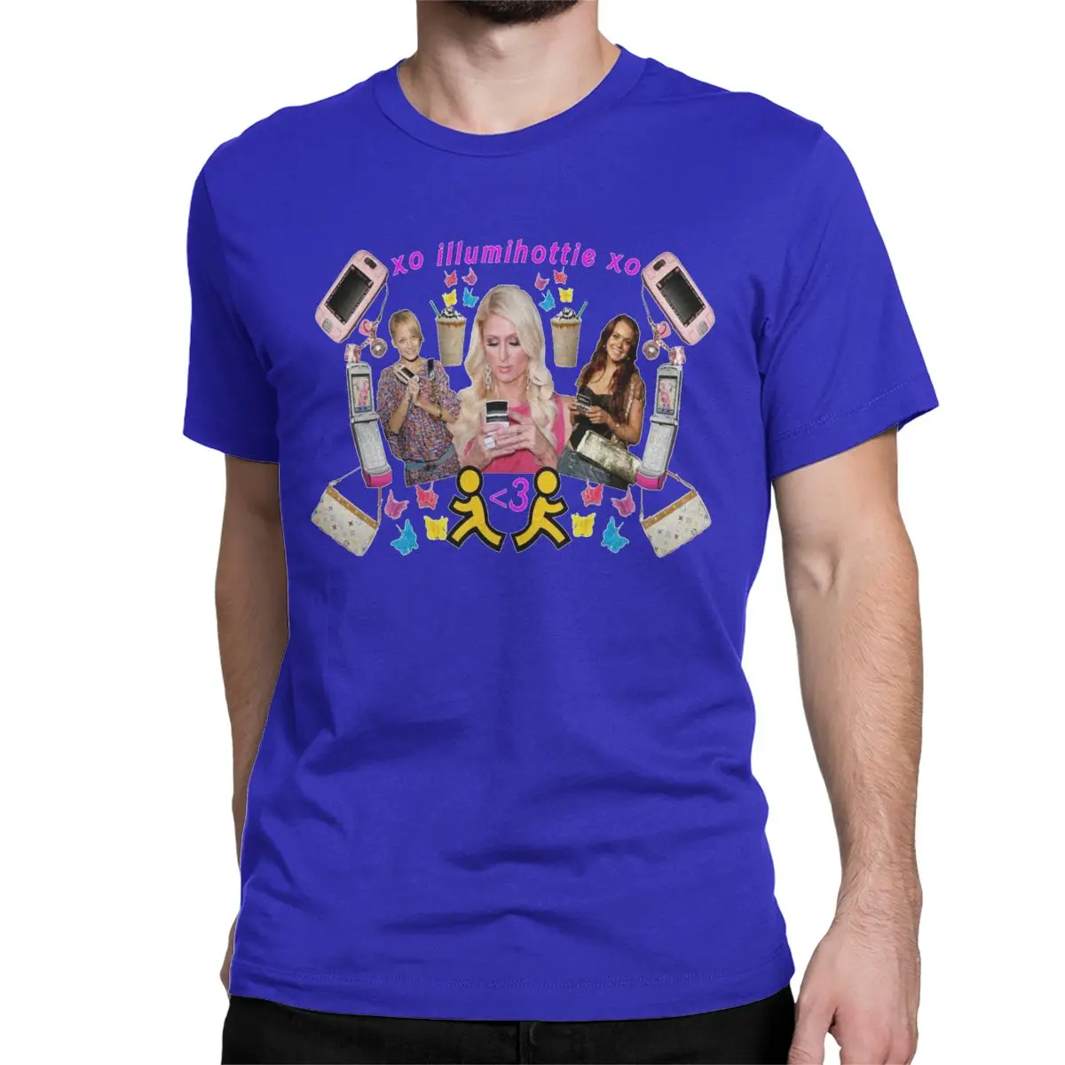 thumbnail image 1 of Camiseta ILLUMIHOTTIE Lindsay Lohan para hombre y mujer, de algodón, cuello redondo, manga corta, 1 of 7