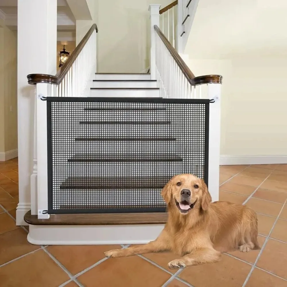 Pet Gate Dog Fence Gate Safety Guard Isolation Foldable No-Nail Anti-Escape