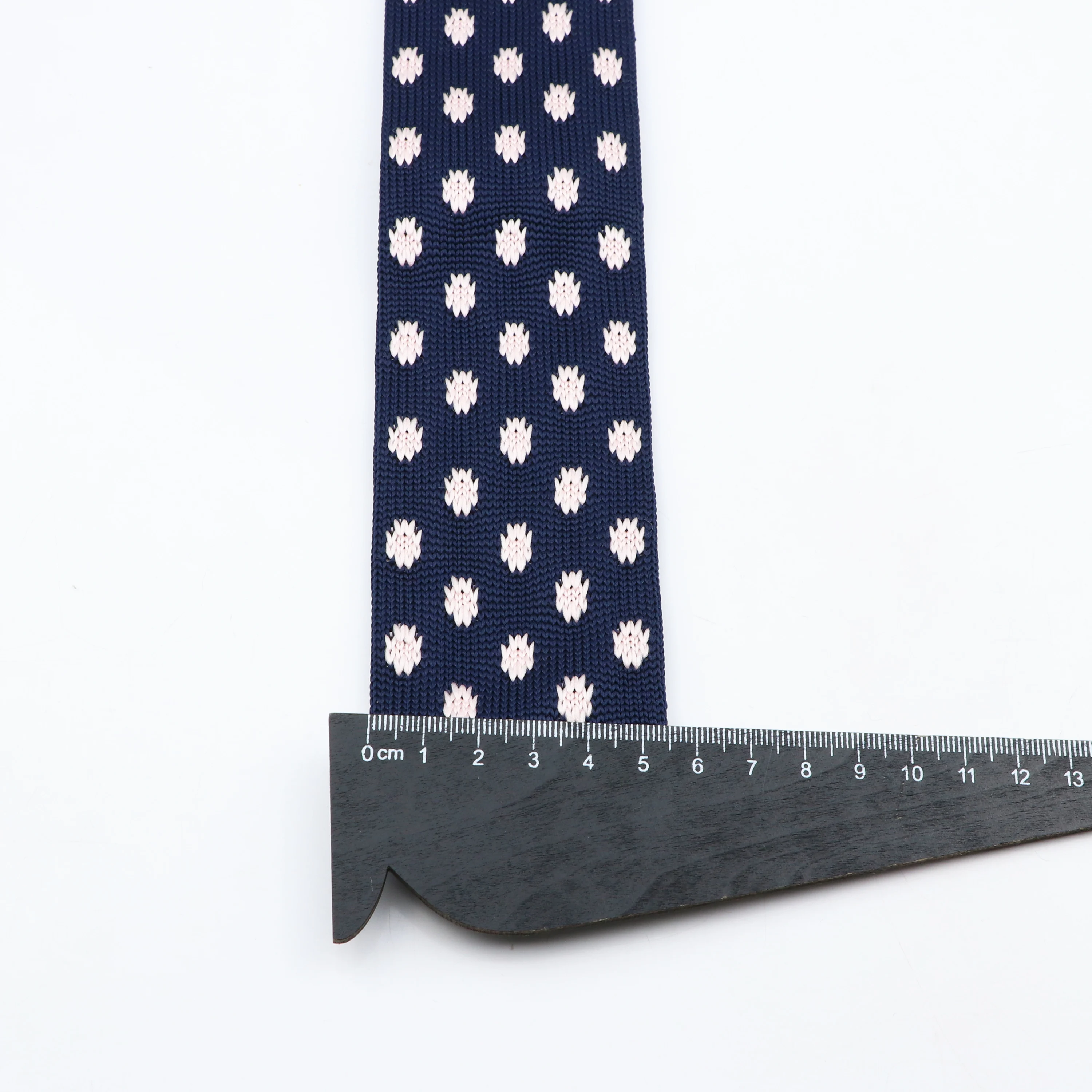 Men's Knitted Retro Wave Point Striped Tie Classic Thin Cravat neck tie