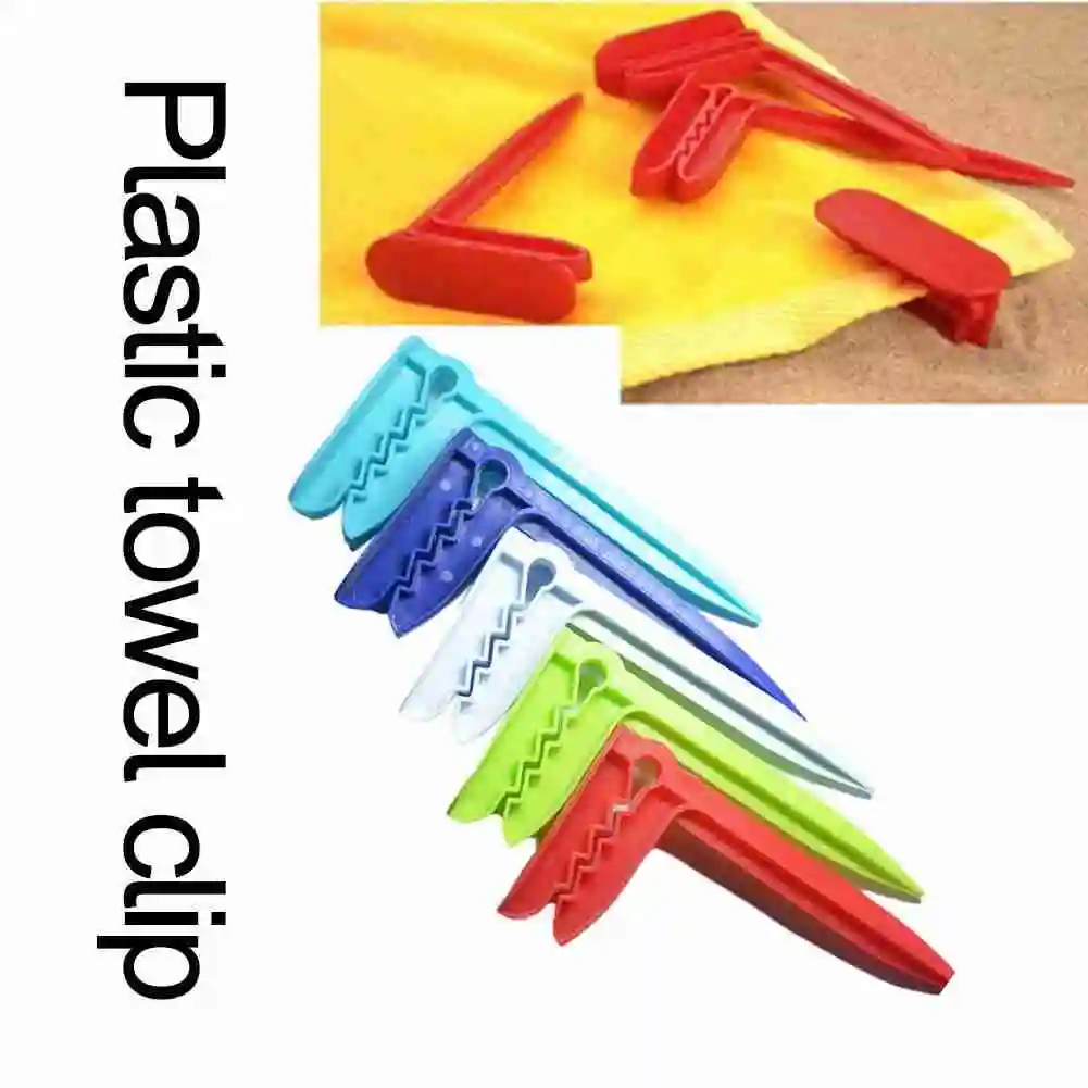 1PC Beach Towel Clip Camping Mat Clip Outdoor Clothes Pegs For Sheet Holder Towel Clips Clamp For Beach Towels Towel Clip 3