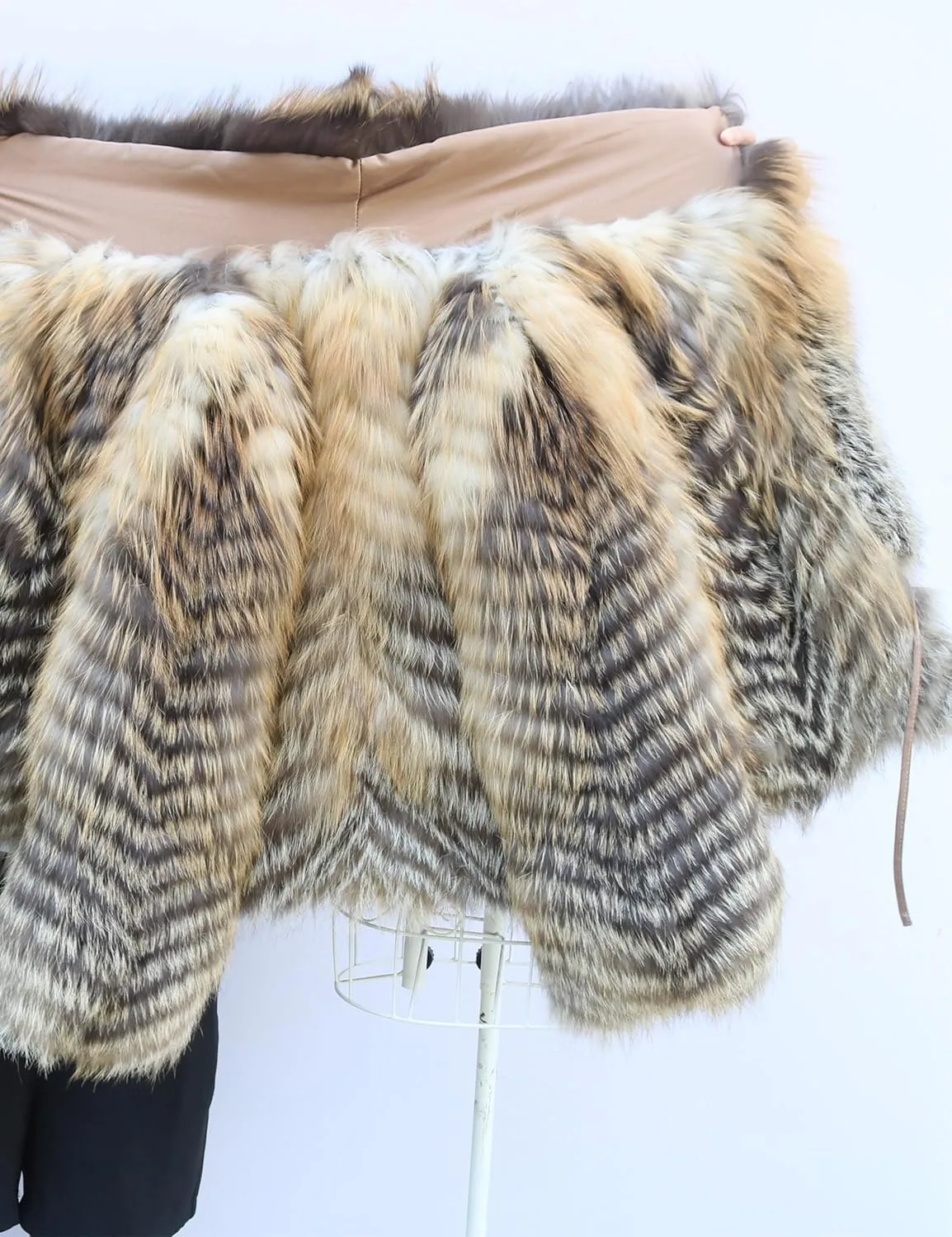 Genuine Women Fox Fur Short Coat Jacket With Big Collar 2026 Silver Red Fox Cozy Fuzzy Outerwear Luxury Casual Stripe Sexy Cloth