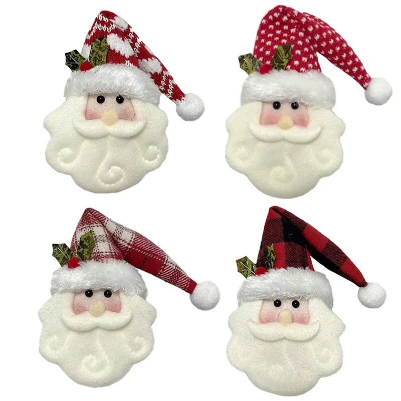 1-10PCS Christmas Tree Hanging Ornaments Decorations Santa Claus Ornaments for Christmas Tree Wall Door Holiday Party Decor